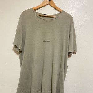 Ash Brown Yves Saint Laurent Small Logo Tee 🕶️